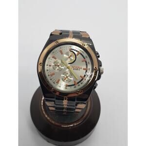 Rosra Men's sports watch. Multifunction face. Two tone band. NO:375